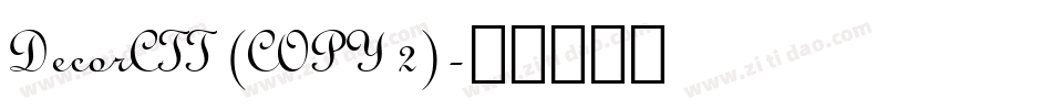DecorCTT (COPY 2)字体转换